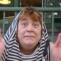 A loved one making a playful face
